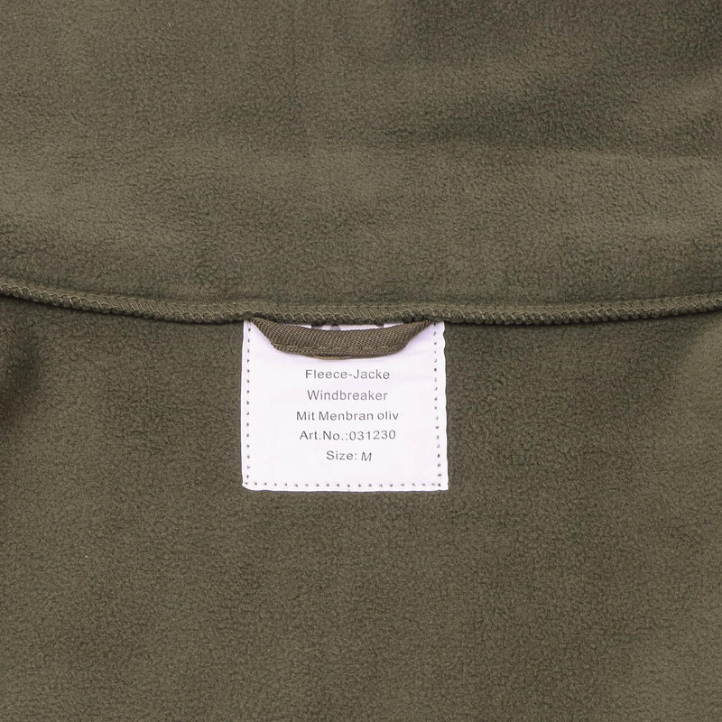 Blochl Brand Austrian Military style fleece jacket high neck full zip breathable