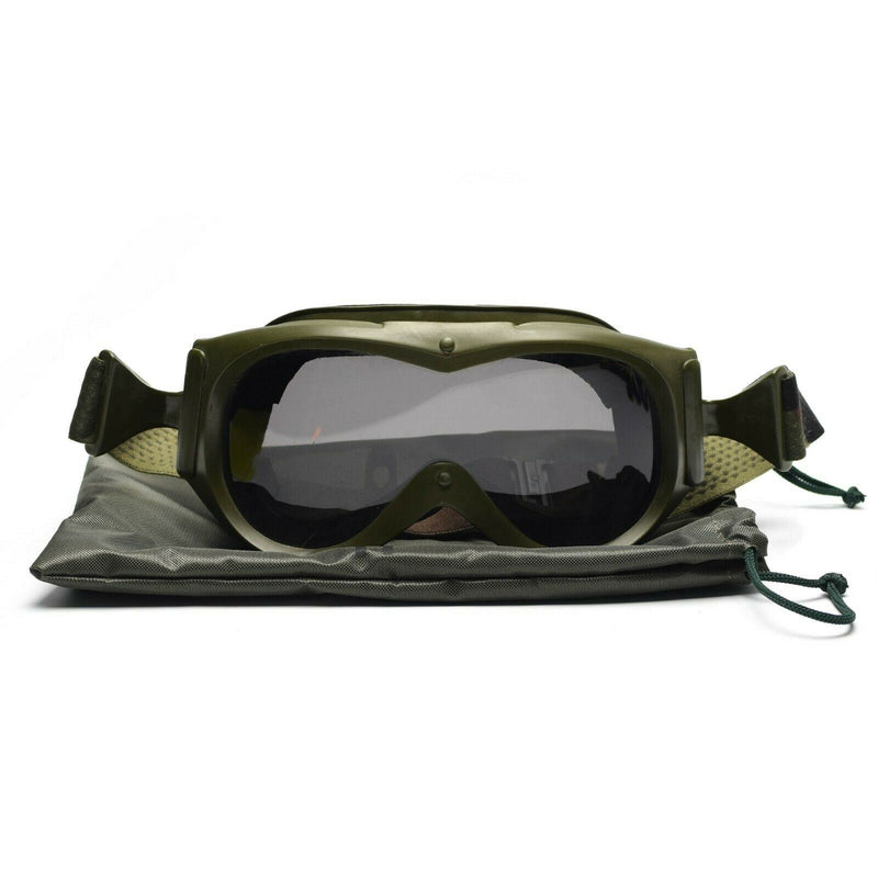 Genuine French army tanker goggles eye protection glass military sun sand wind