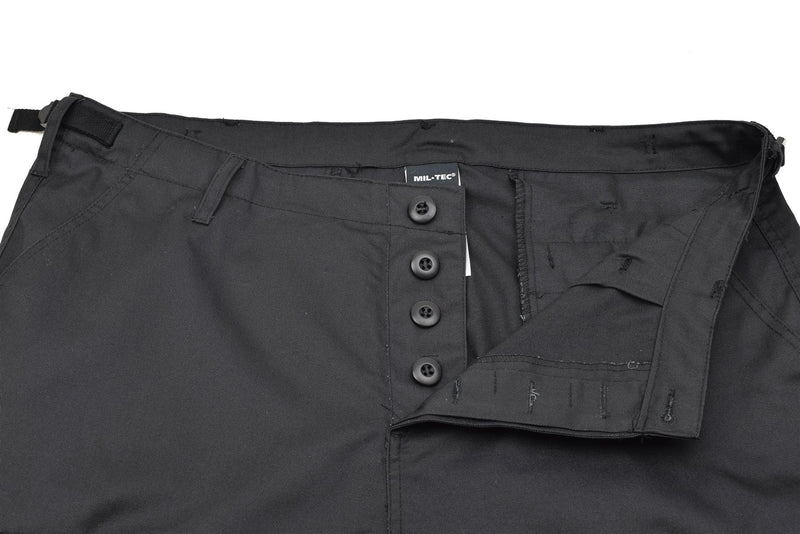 Mil-Tec Brand Military Style troops bermuda combat uniform army shorts black