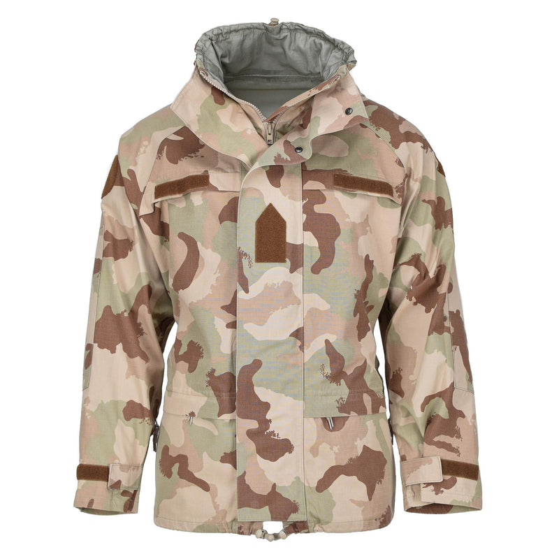 Original Hungarian Army rain jacket combat camouflage desert waterproof hooded