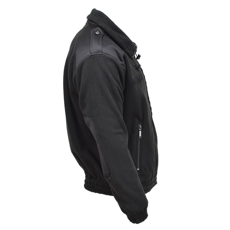 MIL-TEC army style fleece pullover cold weather jacket sportswear sweater black