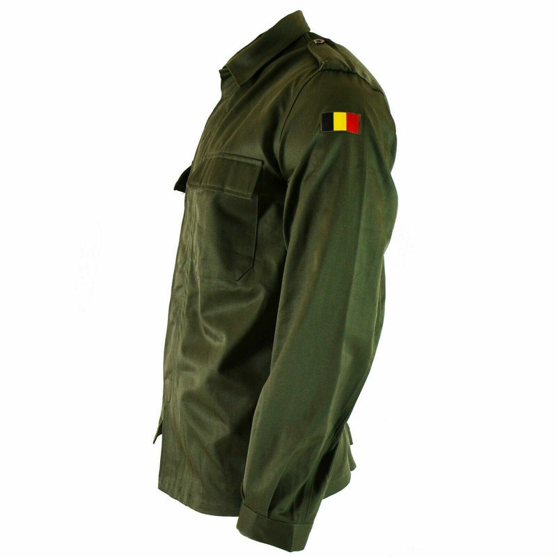 Genuine Belgian army field jacket military BDU olive shirt military combat NEW