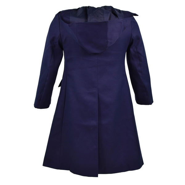 Genuine French Military Coat Army Trench coat dark Blue women's jacket NEW