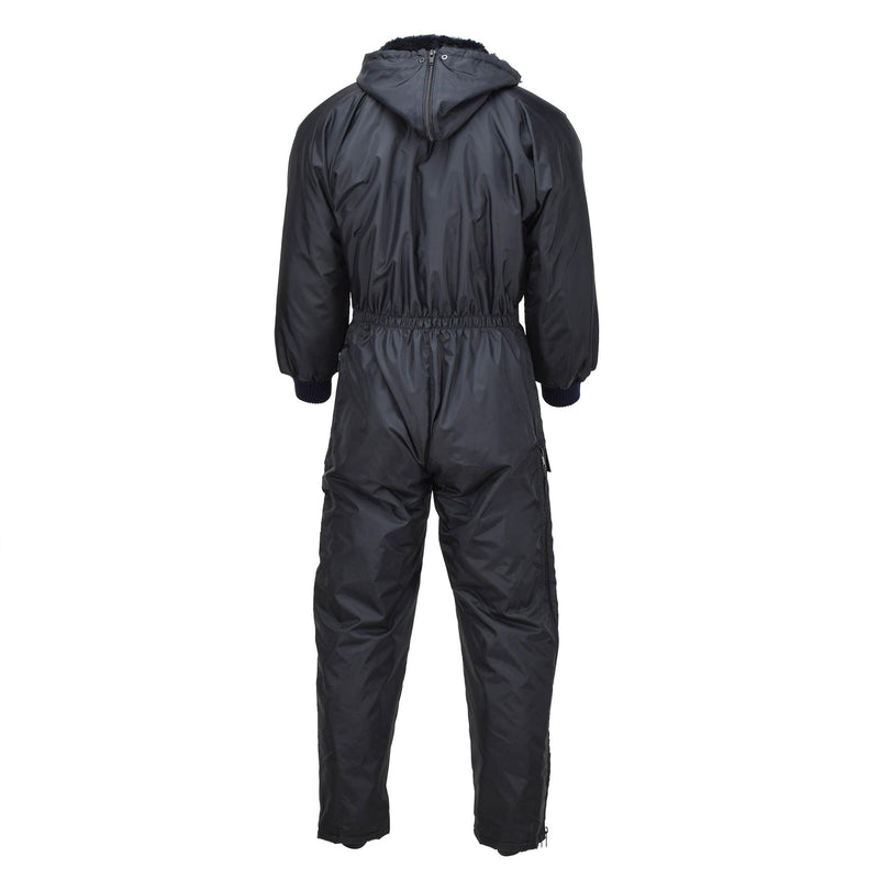 Original Dutch military work coverall hooded cold weather jumpsuit quilted liner