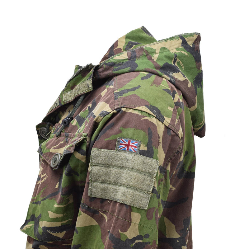 Genuine British military combat smock field jacket hooded windproof DPM camo