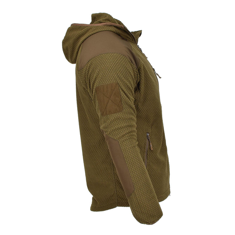 Blochl Brand Military style jacket hooded thermal fleece reinforced coyote NEW