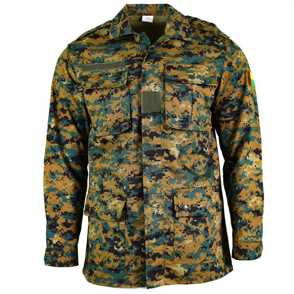 Genuine Guinee Bissau army jacket RipStop digital savana camo military issue NEW