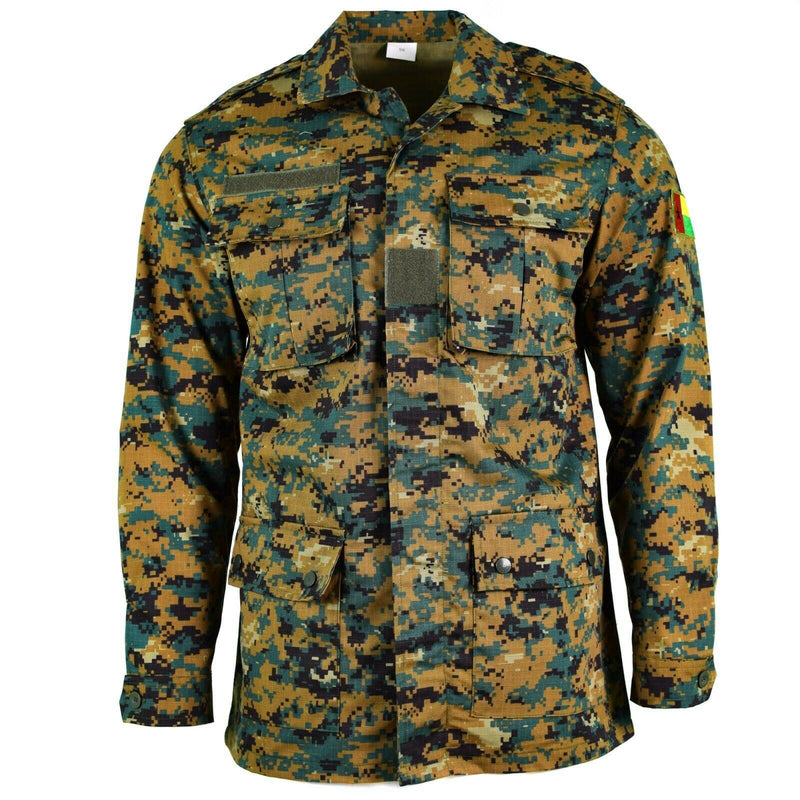 Genuine Guinee Bissau army jacket RipStop digital savana camo military issue NEW