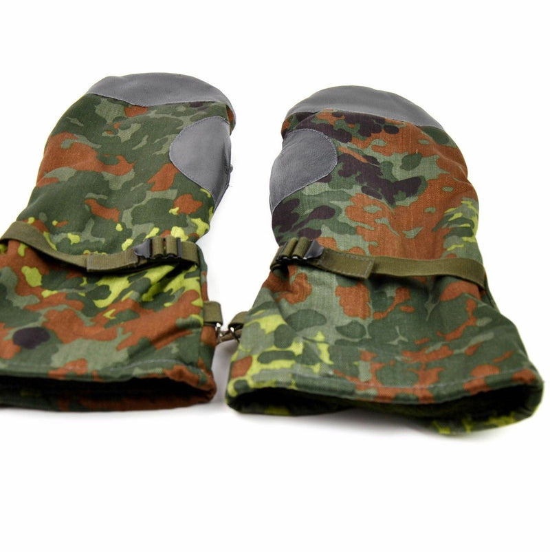 Original German army flecktarn camo mittens BW military issue combat gloves