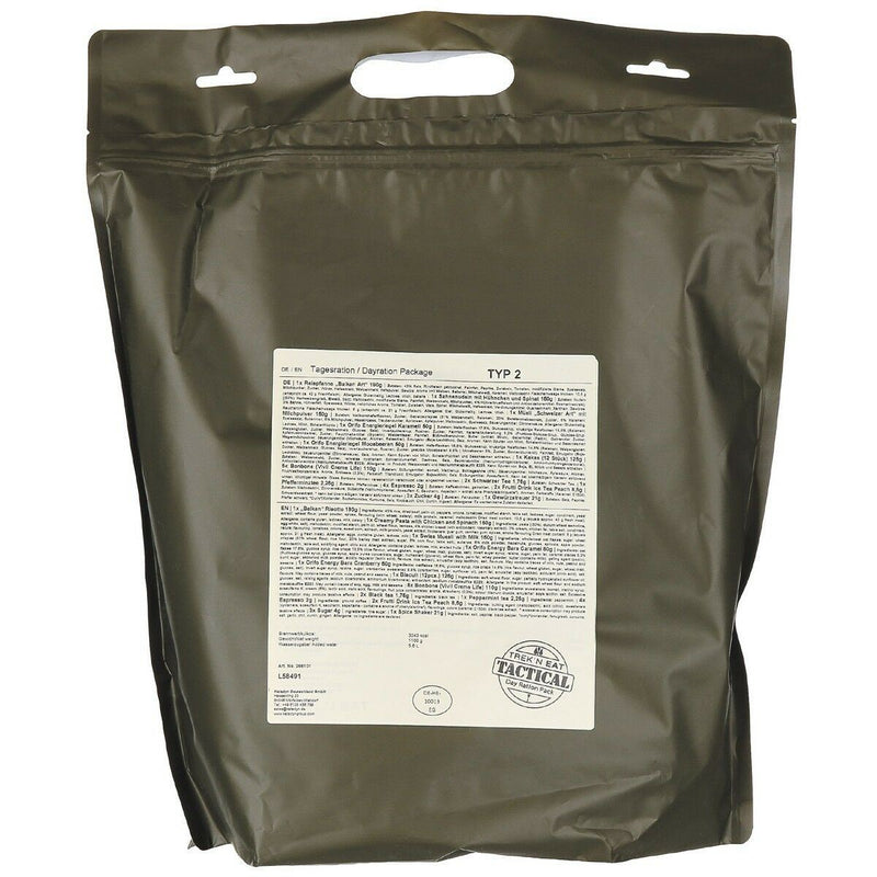Emergency ration army survival food 1 day ration military Meal Food prepper MRE (TYP2) - GoMilitar