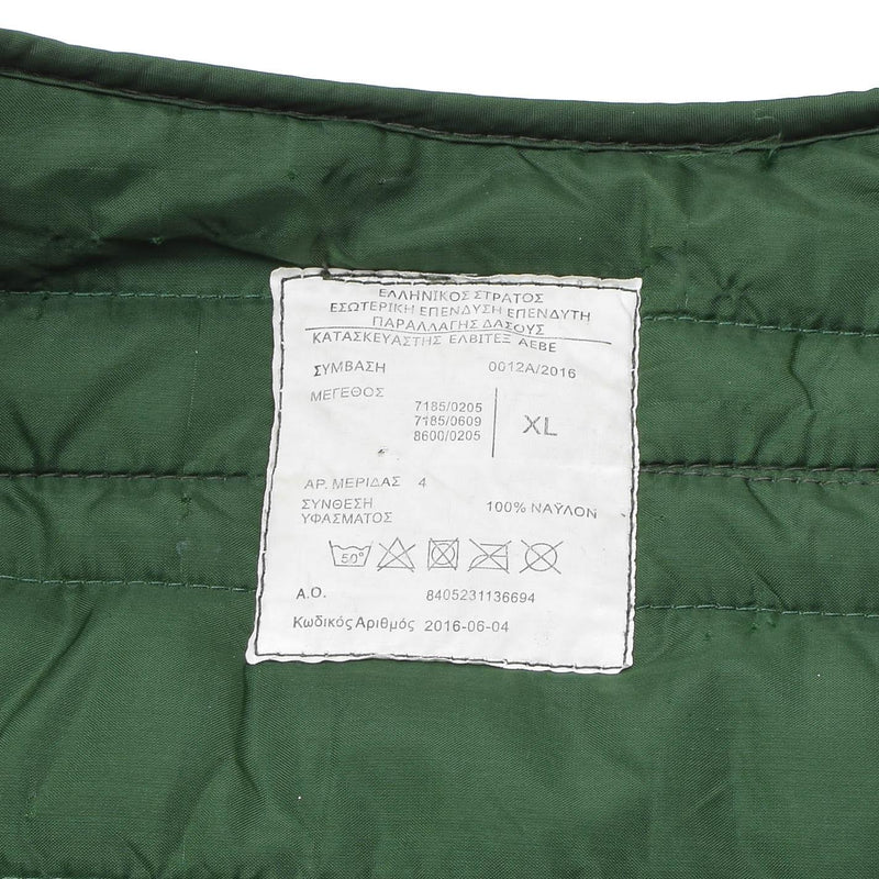 Original Greek military M65 jacket long sleeve liner green Greece army surplus