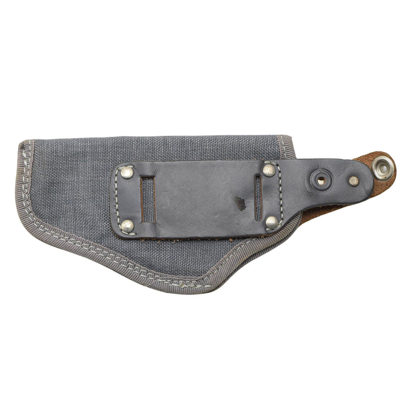 Original Italian Military Pistol Holster Snap Button Closure Nylon Gray New