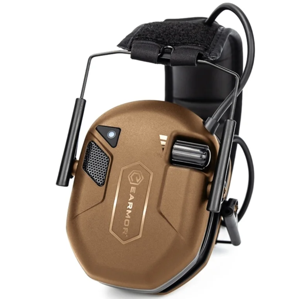 EARMOR M300T Electronic Hearing Protector Bluetooth 22dB NRR Coyote Brown