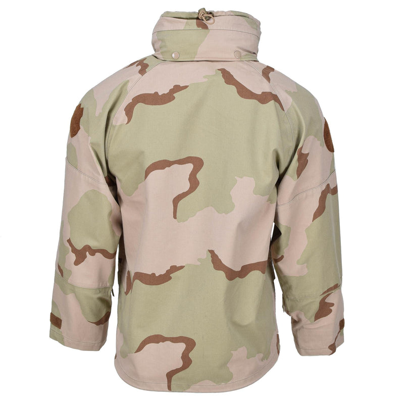 Original Hungarian Army rain jacket combat camouflage desert waterproof hooded