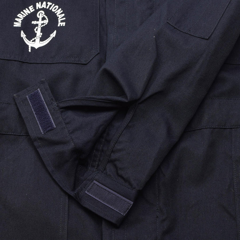Genuine French navy coverall thermostable marine jumpsuit solid dark blue NEW