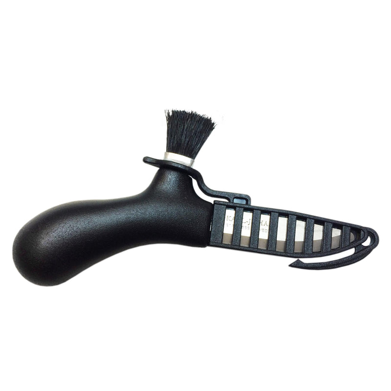 MORAKNIV Mushroom Picking knife fixed recycled stainless steel blade brush Black