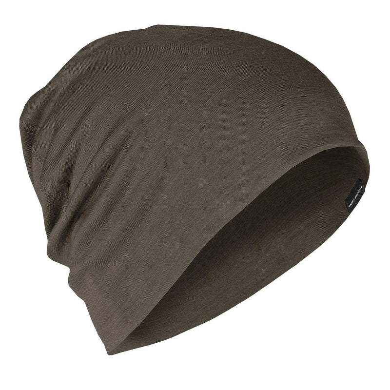 A.Blochl light beanie Merino wool sports outdoor headwear watch cap olive drab