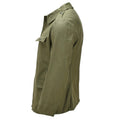Original Romanian Army Work Jacket Button Front Military Field Coat Olive