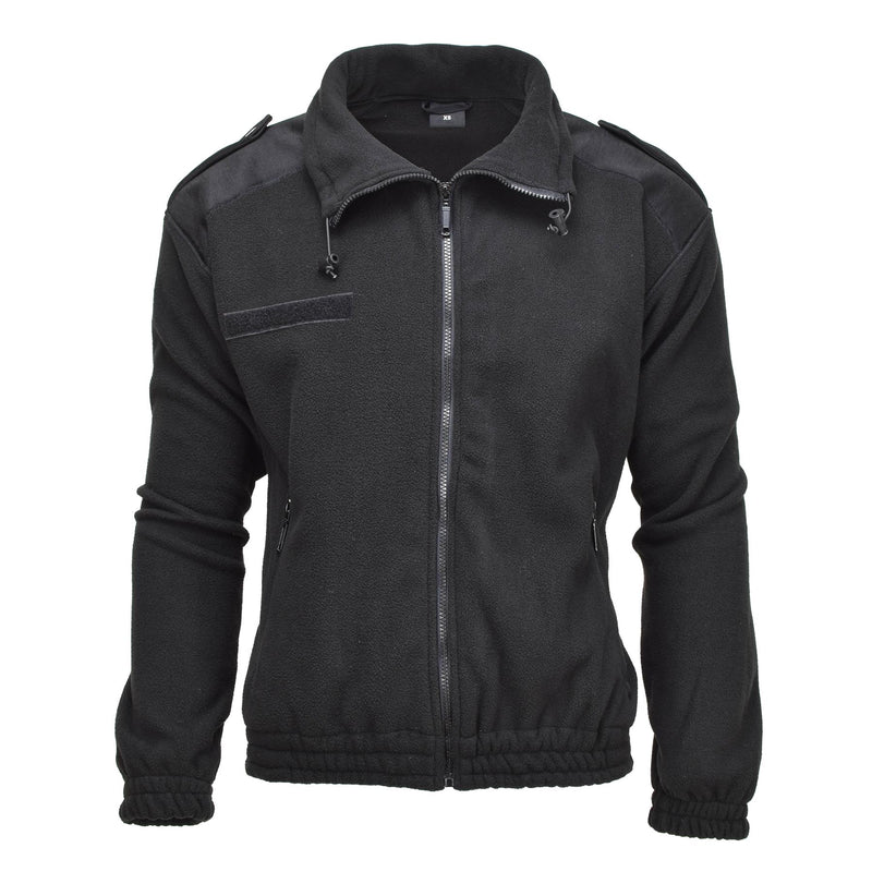 MIL-TEC army style fleece pullover cold weather jacket sportswear sweater black