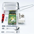BCB Outdoor Cooking Set hiking mess tins cutlery set can opener fire striker