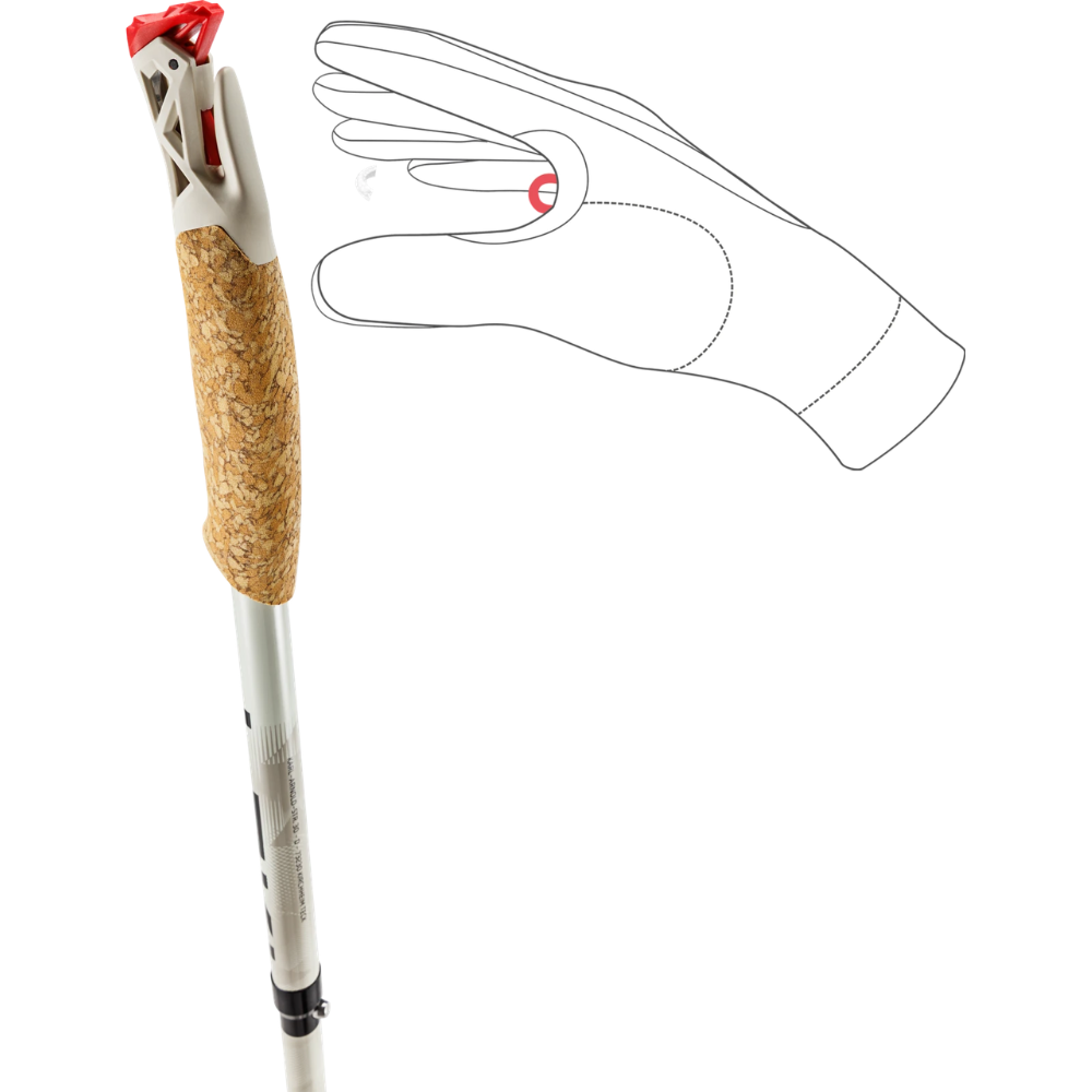 LEKI Ultratrail FX.One Carbon Trail Running Poles Folding 130cm 4 Section