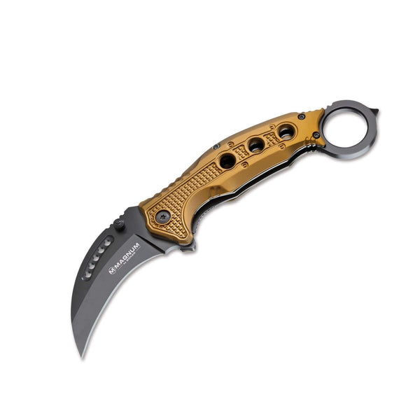 BOKER Black Scorpion folding karambit pocket knife hawkbill 440A stainless steel - GoMilitar