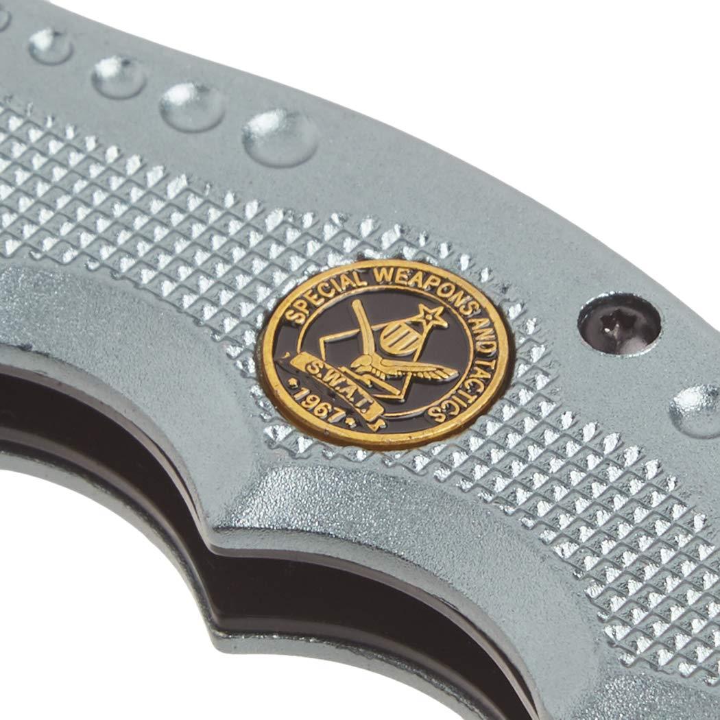 Boker Brand folding pocket knife Hero gray stainless steel 440A aluminum handle