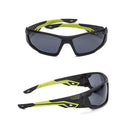 Bolle MERCURO tactical glasses with green black frame, polarized lenses, and UV protection for outdoor use.
