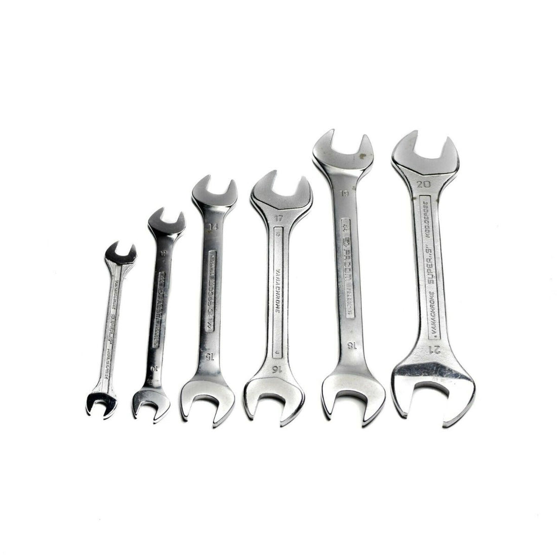 Brand Facom wrenches metric sizes  11mm 14mm 16mm 18mm 20mm 21mm