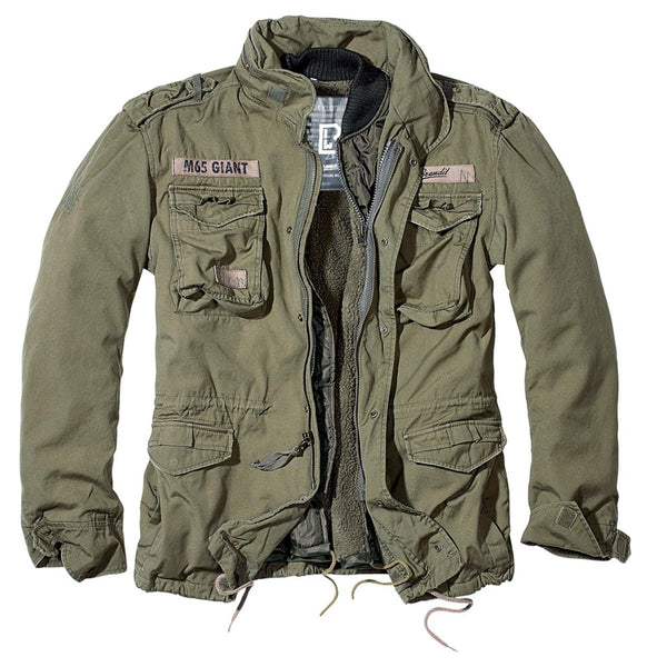 Brandit Classic M65 Giant Jacket Military Vintage Style Removable Lining Olive