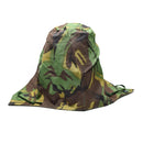 Original British Military detachable parka hood in DPM Woodland camouflage for cold and wet weather protection.