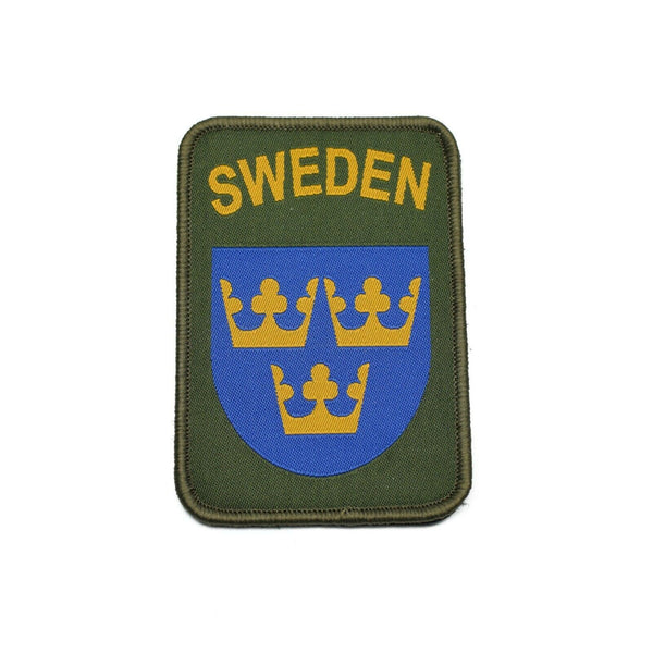 Genuine Sweden Army Patch Clothing Loop and Hood Sweden Military Three Crowns