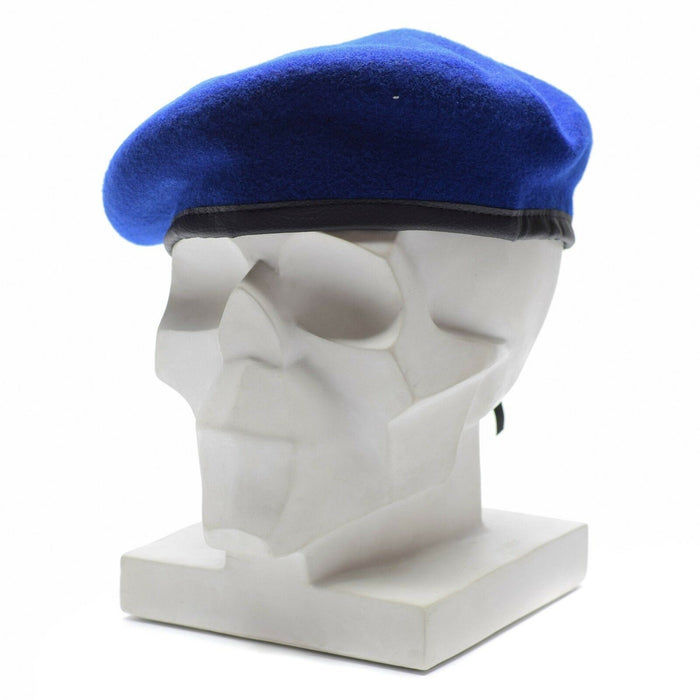 Original German Army Wool Beret Bundeswehr Military Surplus Cap Blue