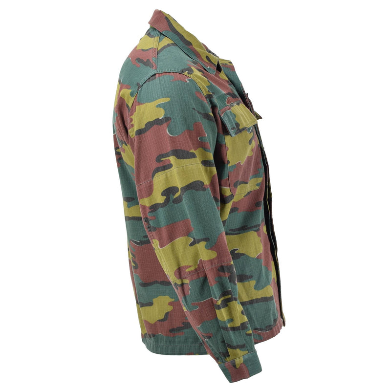 Genuine Belgian Army Combat Field Shirt Blouse Rip Stop Military Surplus