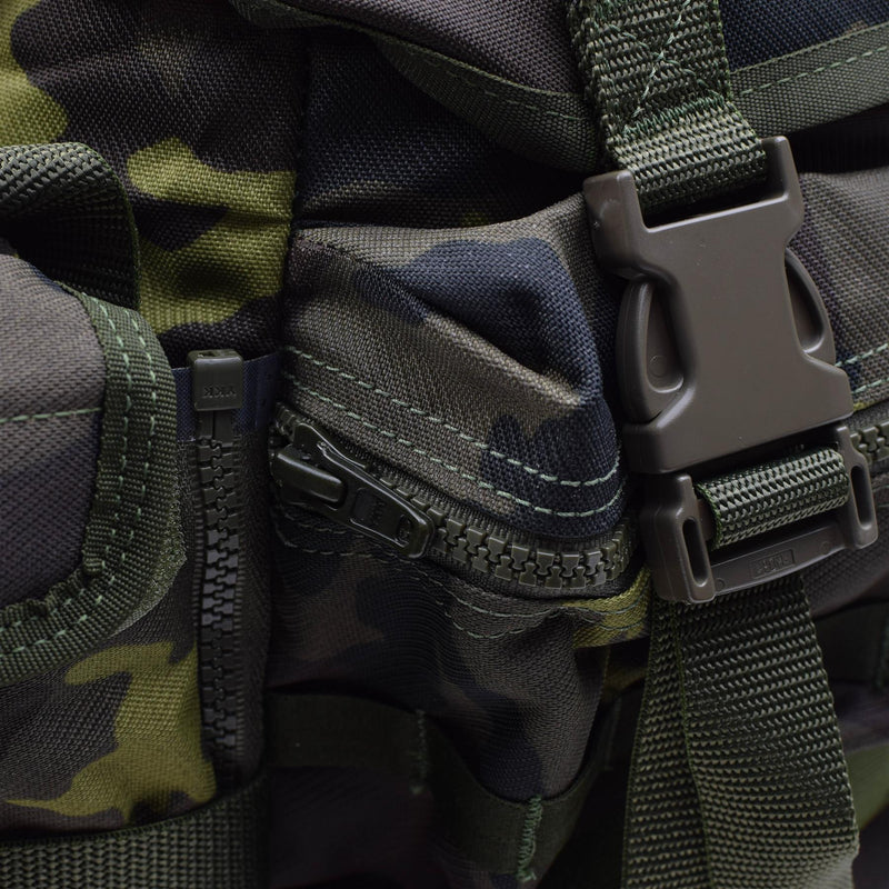 Original Czech Republic military molle backpack quick release woodland camo 30l