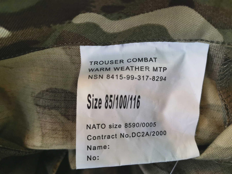 Genuine British Army Pants Military Combat MTP Cargo Temperate Trousers NEW