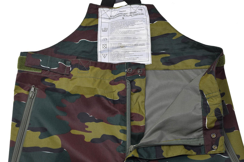Original Belgian Military waterproof pants jigsaw camo seyntex rain trousers