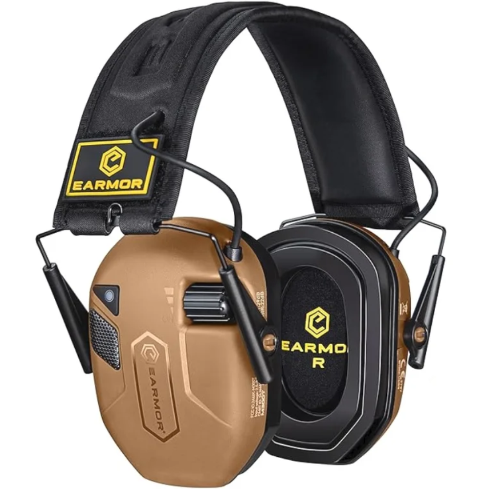 EARMOR M300T Electronic Hearing Protector Bluetooth 22dB NRR Coyote Brown