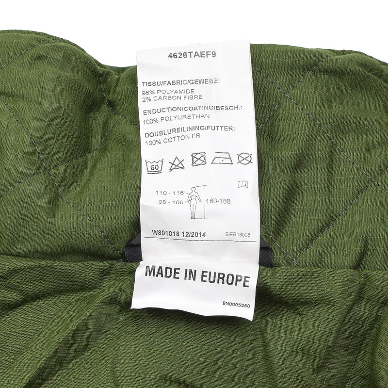 Original Belgian military rain long jacket with liner olive waterproof field NEW