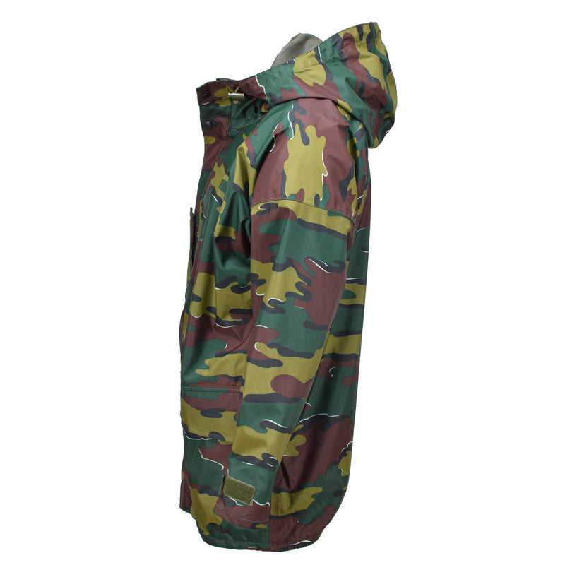 Original Belgian Military waterproof jacket jigsaw camouflage seyntex raincoat