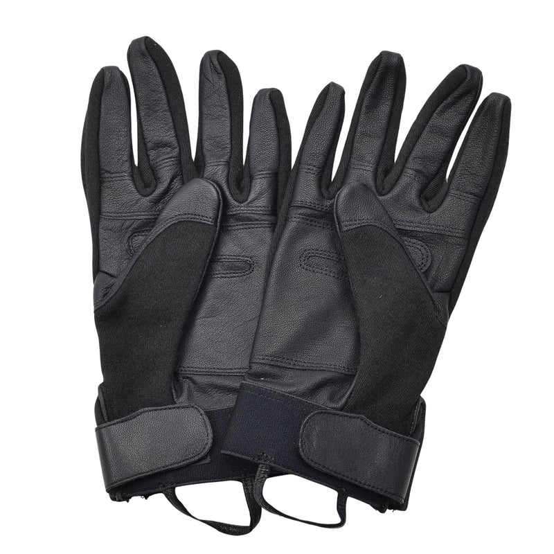 Original Dutch army tactical combat gloves leather palms knuckle protection NEW