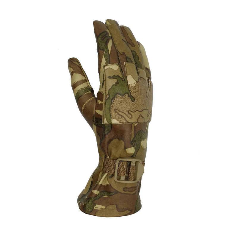 Genuine British military tactical leather gloves lightweight MTP hand protection - GoMilitar