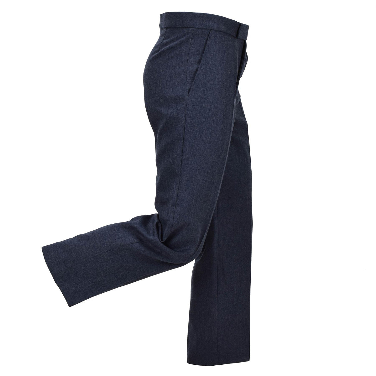 Original British Military Dress Trousers Poly Wool Formal Surplus Blue