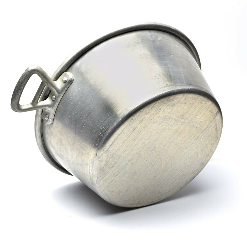 Original French Army Large cooking pot. Aluminium military mess tin pot pan