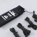 TAC MAVEN Tent Tarp Guyline Set 7 Core Polyester Tensioners Black