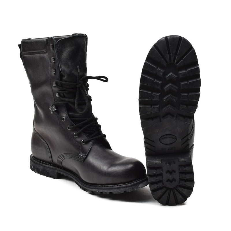 Original French Military boots waterproof genuine leather mid calf army footwear