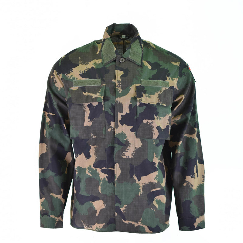 Genuine Hungarian army shirt m90 4 color camouflage long sleeve military NEW