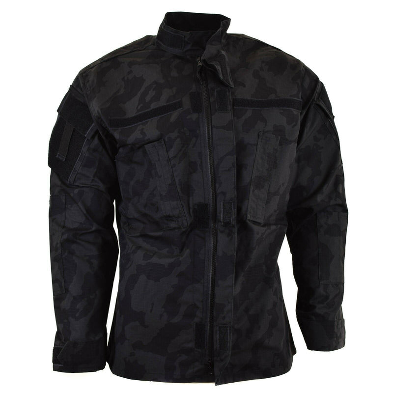Brand army military style combat jacket ACU ripstop night camo field uniform