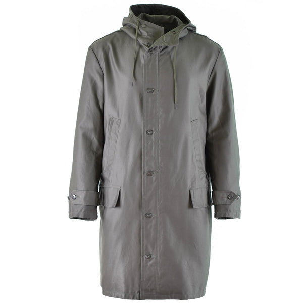Genuine German army parka olive military surplus jacket long coat OD vintage NEW