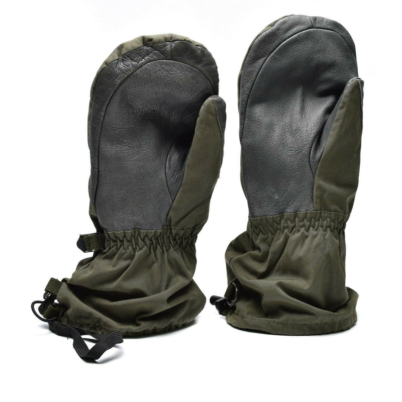 Genuine Austrian army Olive OD GoreTex mittens military waterproof combat gloves